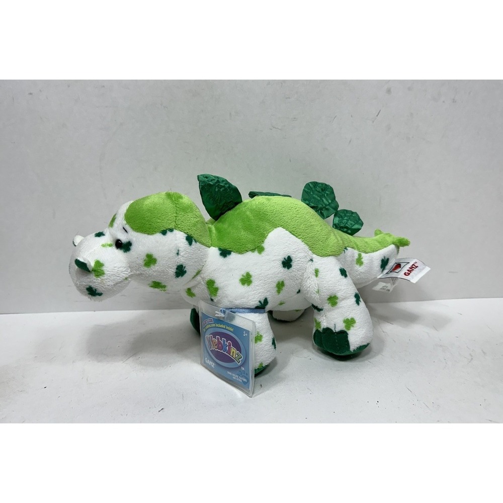 New Webkinz Lucky Dino Plush HM712 Unused Tag
